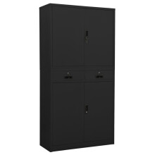 vidaXL Office Cabinet Anthracite Steel Furniture Filing File Storage Cabinet