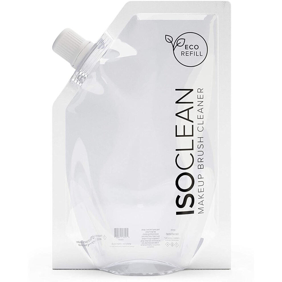 ISOCLEANÂ® Antibacterial Makeup Brush Cleaner (165ml) Eco Friendly Refill.