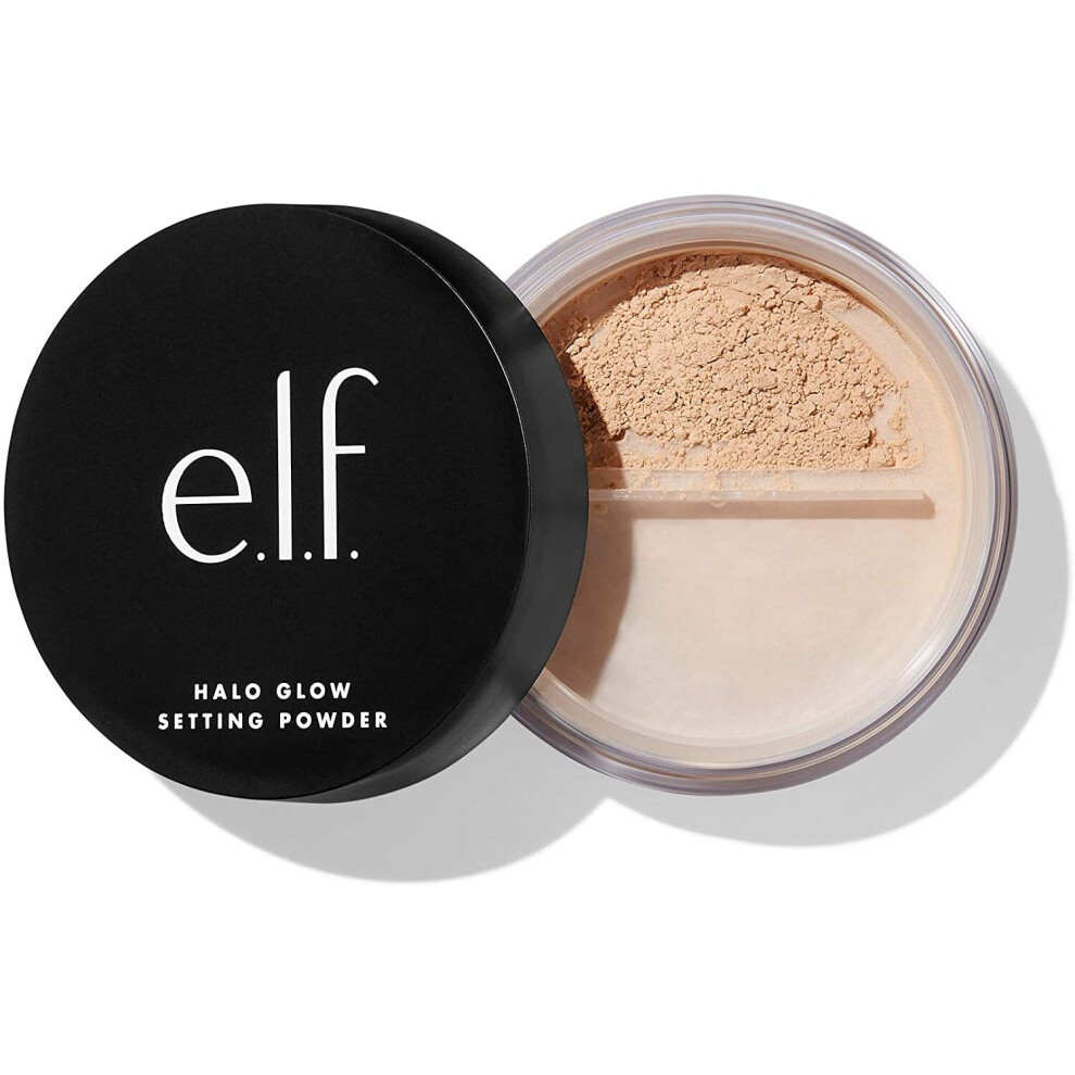 Halo Glow Setting Powder, Silky, Weightless, Blurring, Smooths, Minimizes Pores and Fine Lines, Creates Soft Focus Effect, Medium, Semi-Matte Finish