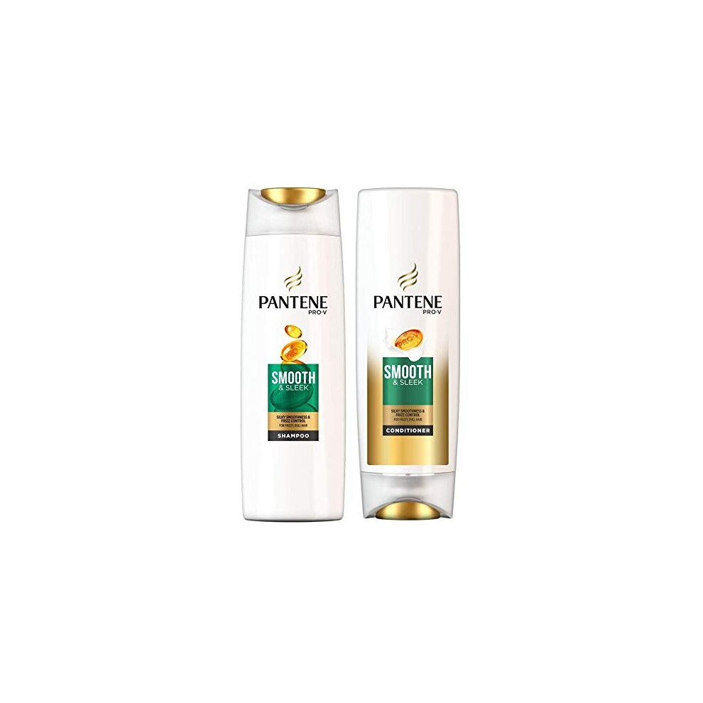 Pantene Pro-V Smooth & Sleek Shampoo & Conditioner Set, 360Ml Each
