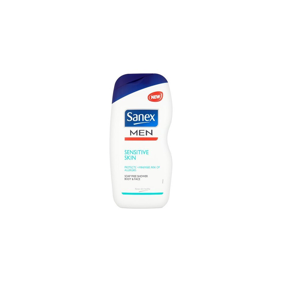 Sanex Men Sensitive Shower Gel, 475 ml