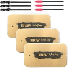 3 Pack Eyebrow Soap Kit Brows Styling Eyebrow Gel Long Lasting Waterproof Smudge Proof 3D Feathery Eyebrow Tint Styling Pomade for Natural Brows