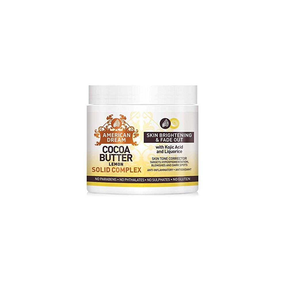 AMERICAN DREAM Lemon Cocoa Butter Solid Complex For Skin Brightening and Fade Out, 56 ml