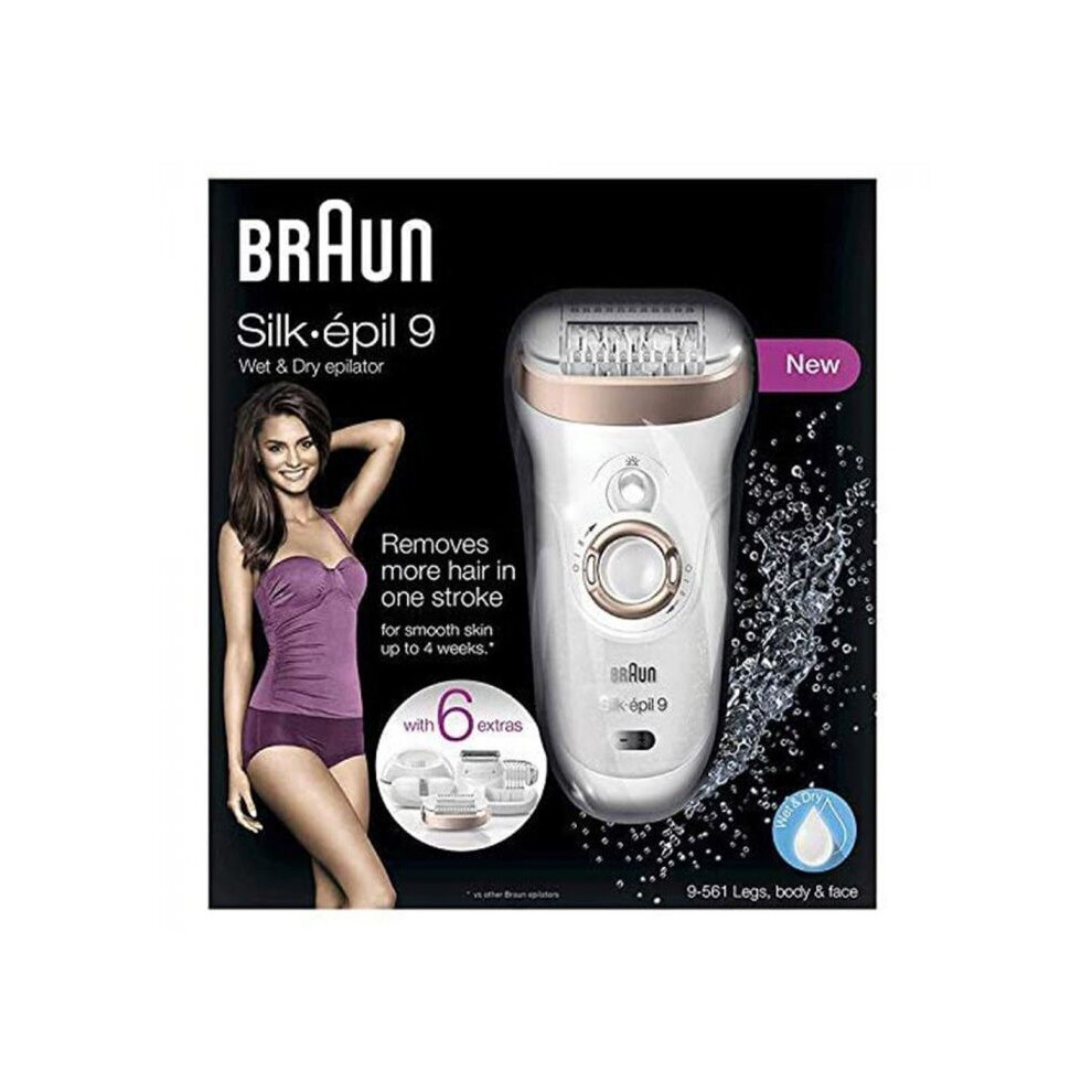 Braun Silk-epil 9 Wet & Dry epilator 9561 High Frequency Massage system