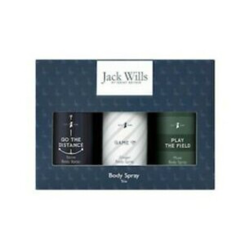 Jack Wills Body Spray Trio Gift Set Mens on OnBuy