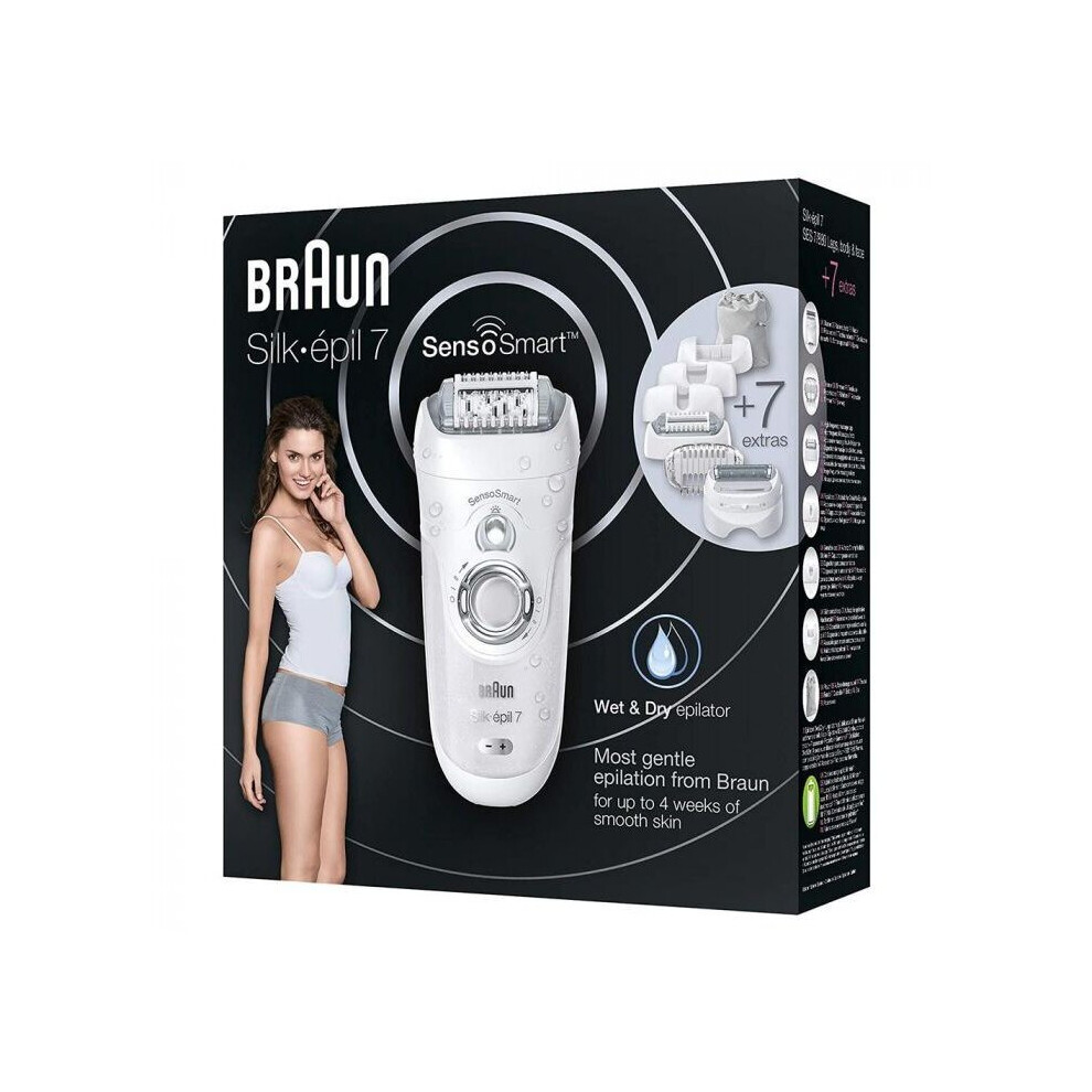 Braun Silk-Epil 7 Sensosmart Wet & Dry Epilator 7880 Garment Steamer