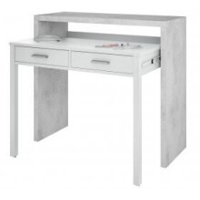 EPPING DESK PULL OUT WHITE & CONCRETE