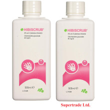 Hibiscrub Skin Wash - Antimicrobal Skin Cleanser - 500ml X 2