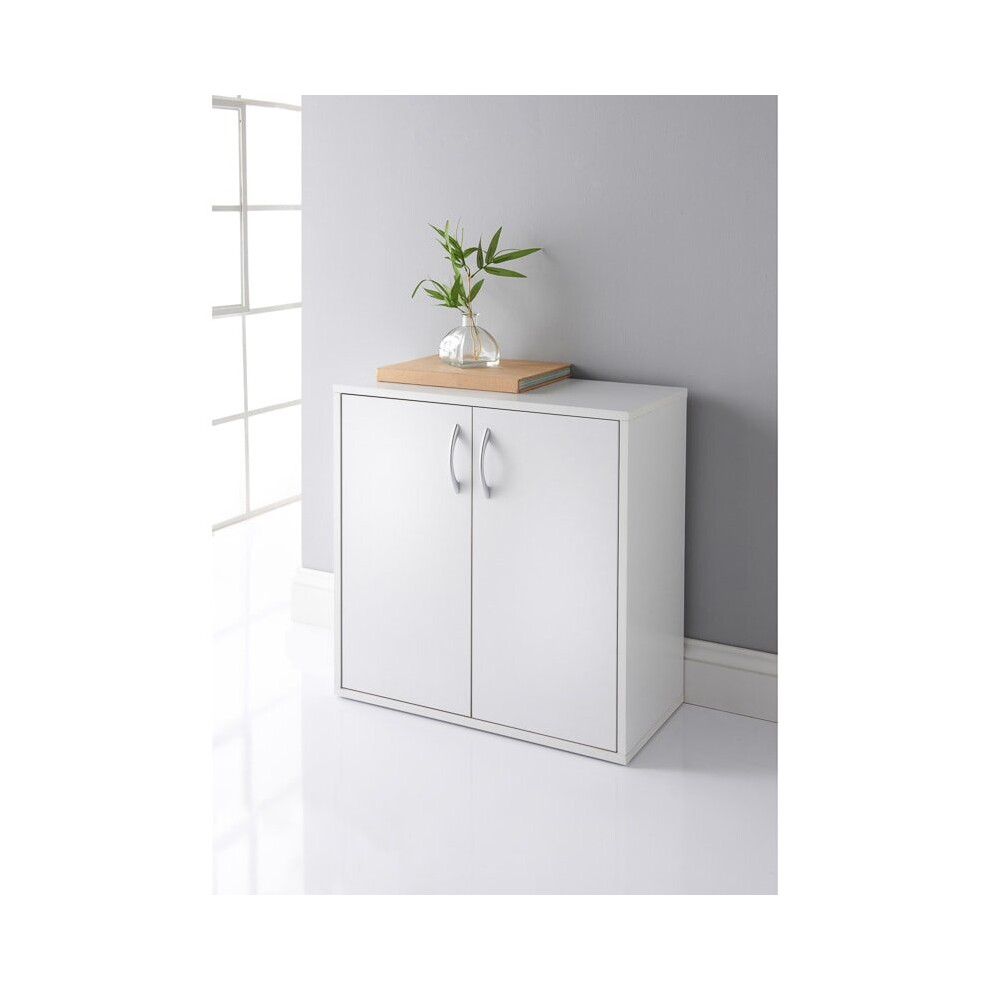 Lokken 2 Door wide-opening Cupboard Ideal for all around the house.