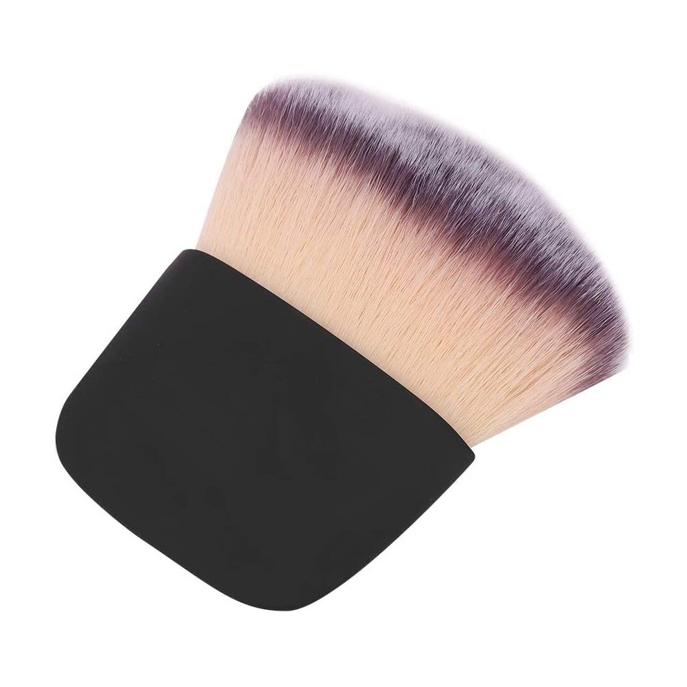 Mini Makeup Brush Soft Hair Loose Powder Blush Brush Foundation Brush Beauty Tool for Blending Liquid, Cream or Powder Cosmetics (Black)