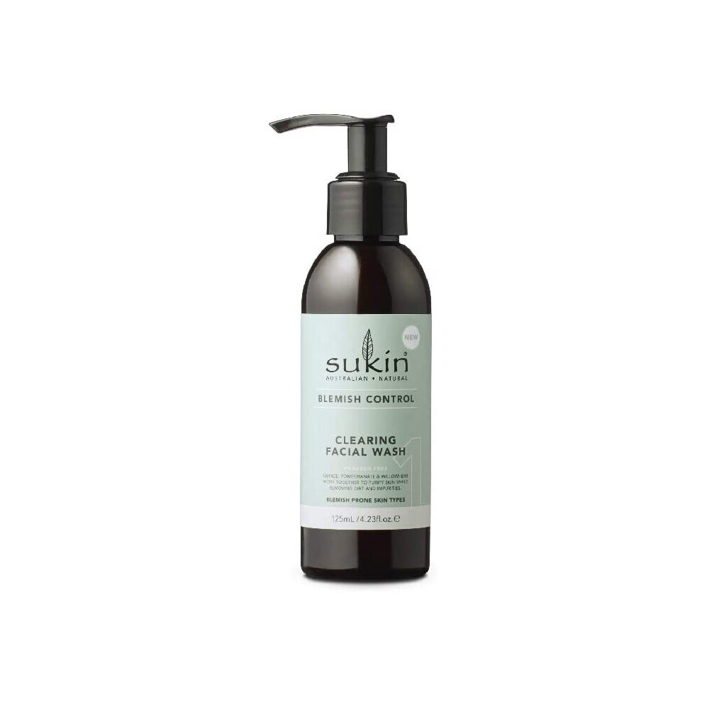 Sukin Blemish Clearing Facial Wash, 125 ml