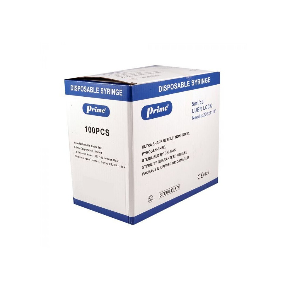 Prime Syringe 5 Ml 100'S 5Ml
