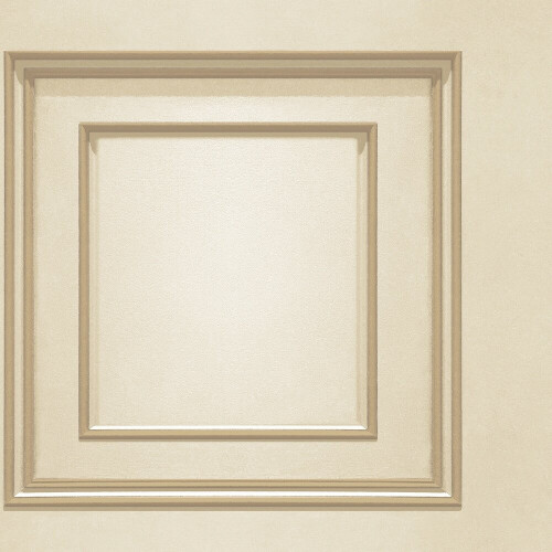 Belgravia Decor Forbidden Fruit Panel Cream Gold Wallpaper 39006