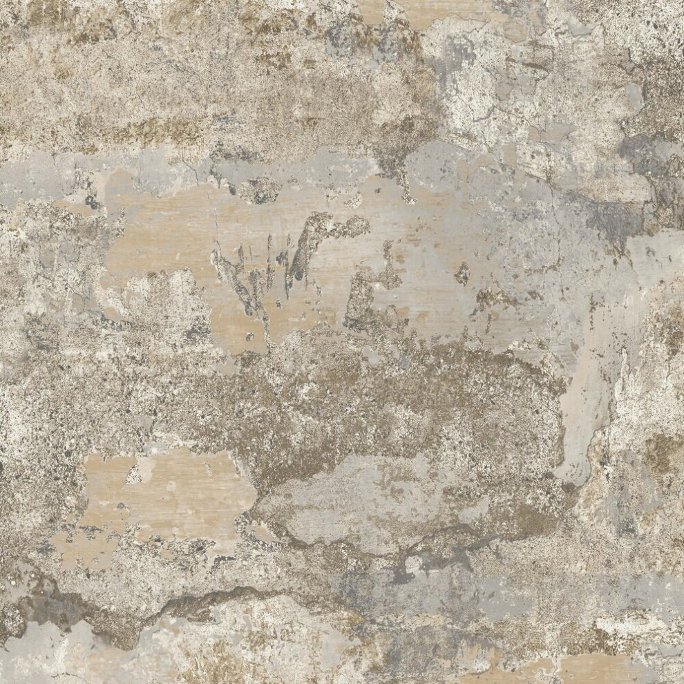 Holden Decor Concrete Texture Natural Wallpaper 13162 - 10.05M X 53Cm, Offset Pattern, 64Cm Repeat, Washable, Smooth Finish