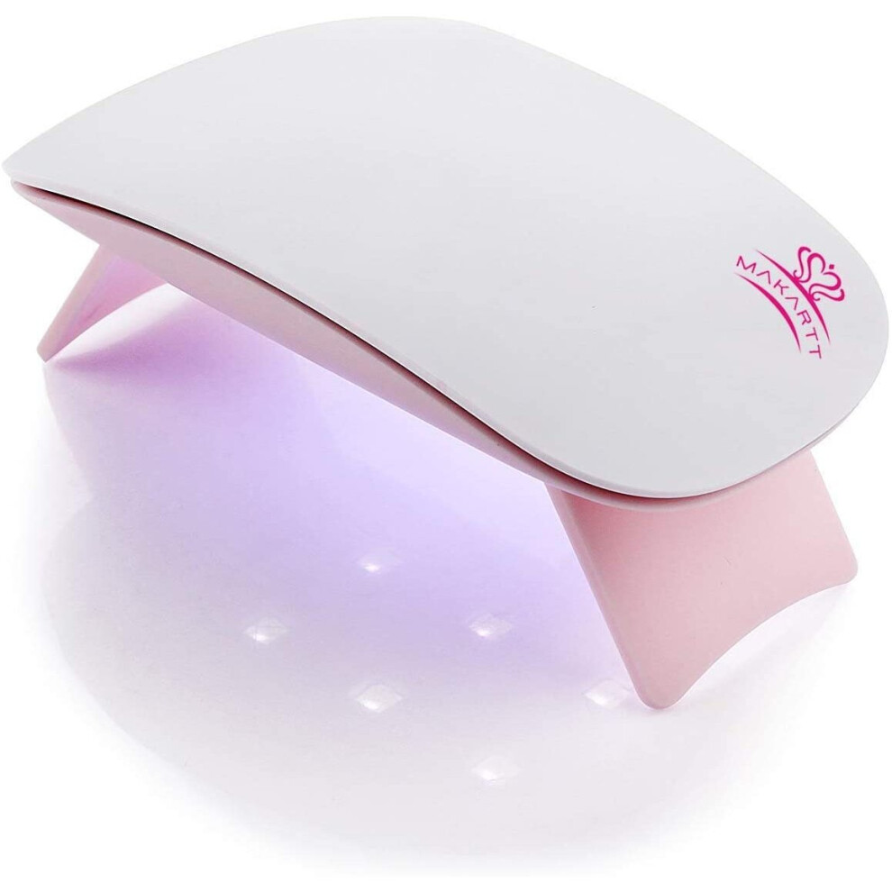 Makartt Led Nail Lamp, Nail Dryer 6W Curing Lamp With 60S Timer Usb For Gel Nail Polish Carry Convenient