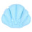 (blue) Home Spa Inflatable Bath Pillow Cups Shell Shaped Neck Bathtub Cushion 1