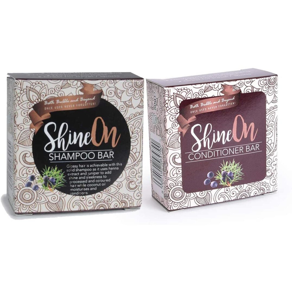 Bath Bubble And Beyond Shampoo And Conditioner Bar Set (Shine On)