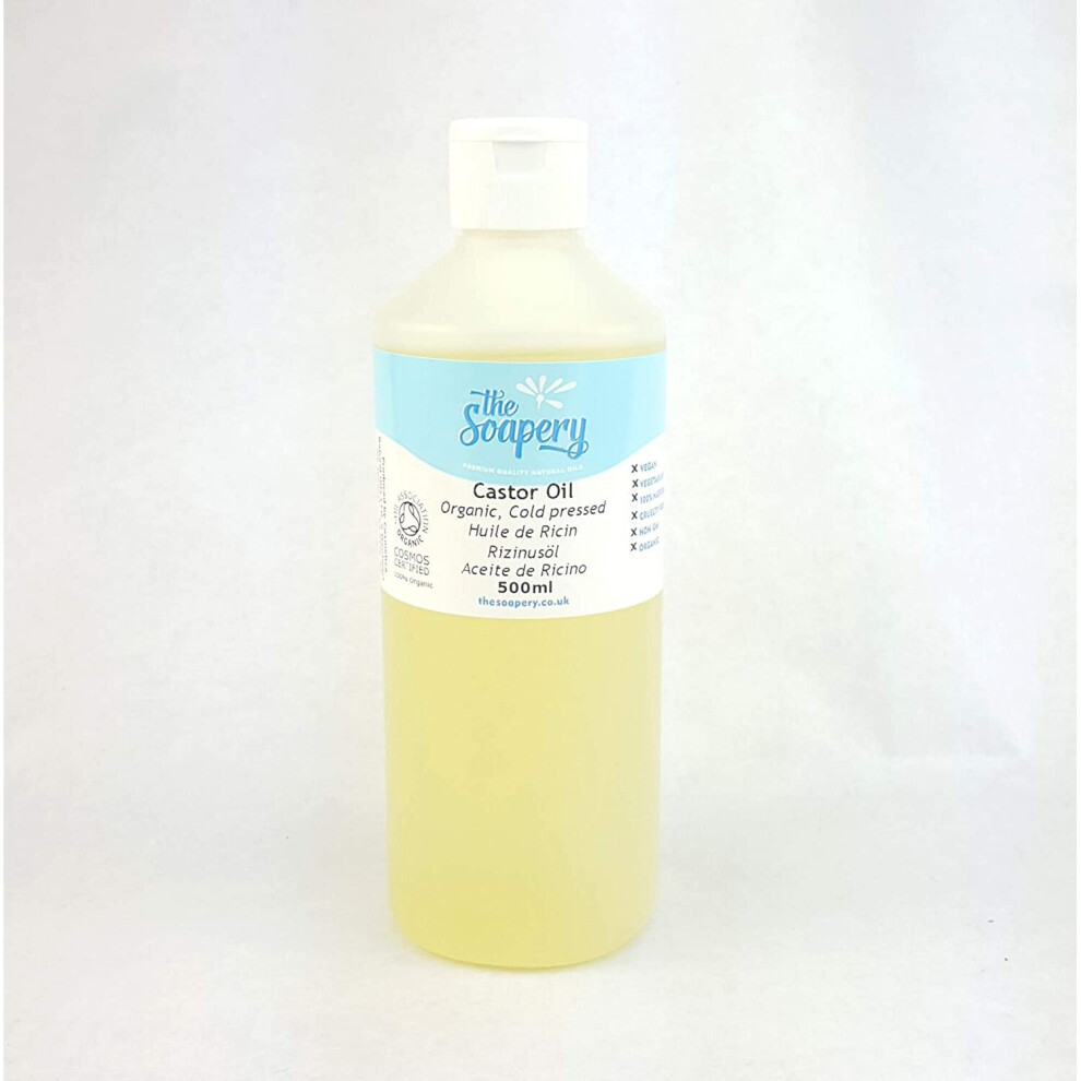 Thesoapery Castor Oil Organic Cold Pressed 500Ml - 100% Pure