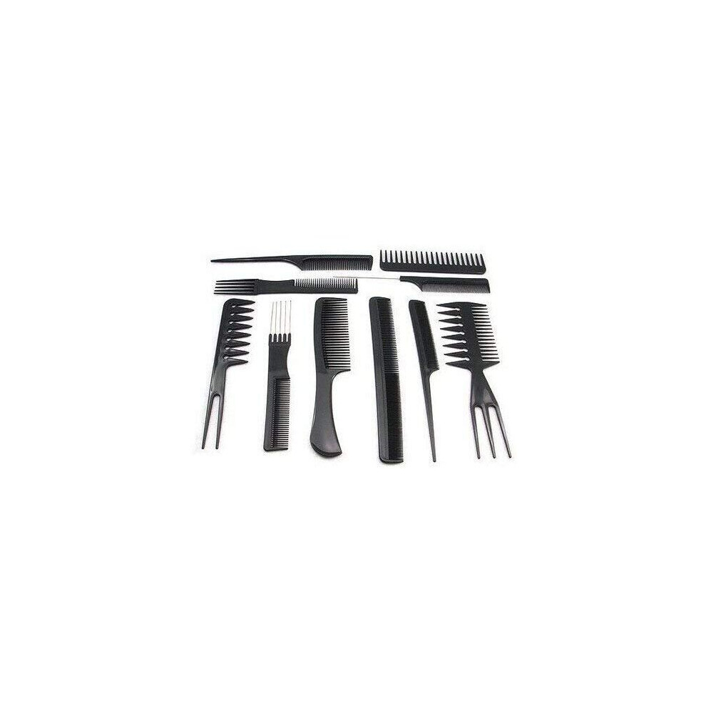 Unisex Not,Specified Professional Salon Hair Styling Comb Set 10 Pcs Hairdressing Stylists Barbers Combs Styling Comb Set For Barbers Straight Hair Comb Barbers Brush