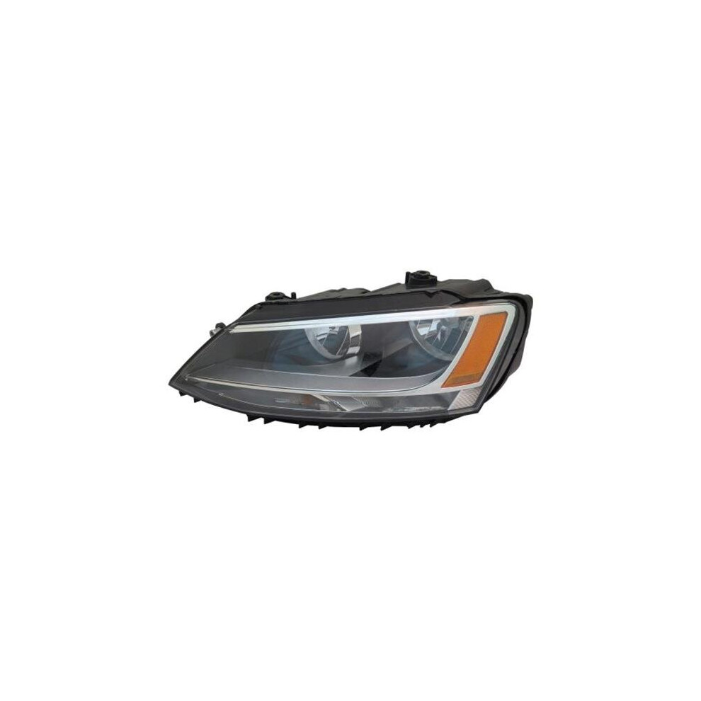 Tyc Tyc20-12562-00 Halogen Left Hand Side Headlight For 2011-2016 Volkswagen Jetta 762405649207