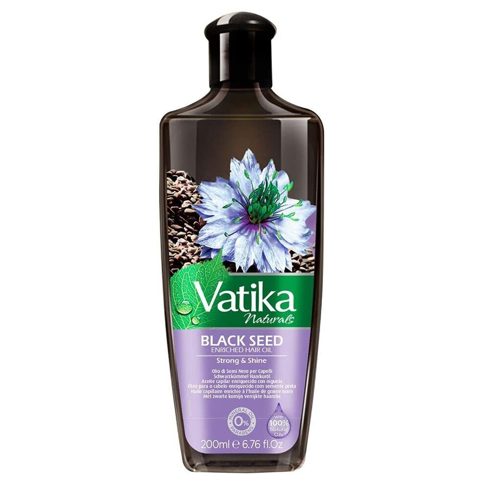 Vatika Black Naturals Seed Enriched Hair Oil Complete Hair Care 200 Ml