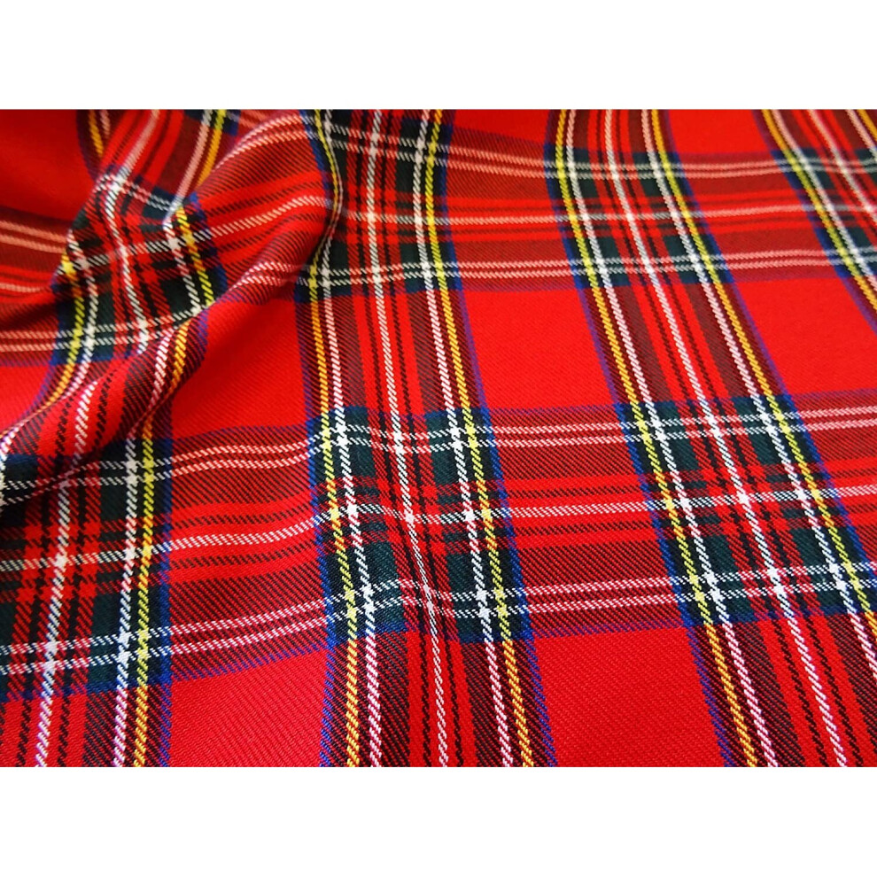 Brand:-Balsara's Royal Stewart Tartan Fabric (Per Metre) Multicoloured