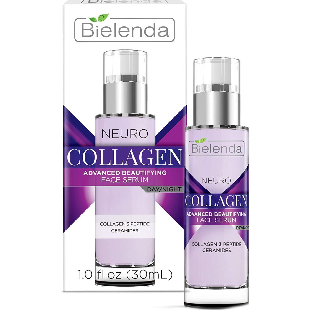 Bielenda Neuro Collagen - Face Serum Anti Ageing Fills Fixed Wrinkles Improves Elasticity Of The Skin Smoothes Restores Vitality And Radiance - Neuro