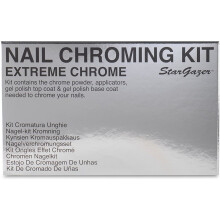 Extreme Chrome nagelchromeerset. Krijg die bijna spiegelgladde nagelkleur in helder zilver.