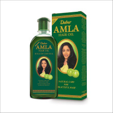 Huile capillaire Dabur Amla pour une croissance naturelle des cheveux et des cheveux soyeux et beaux 200 ml