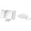 23 x 12cm Folding Travel Mirror True Image, Black 1