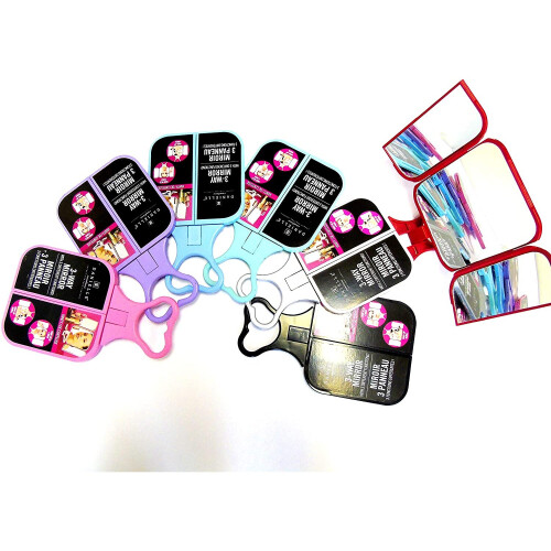 23 x 12cm Folding Travel Mirror True Image, Black 1