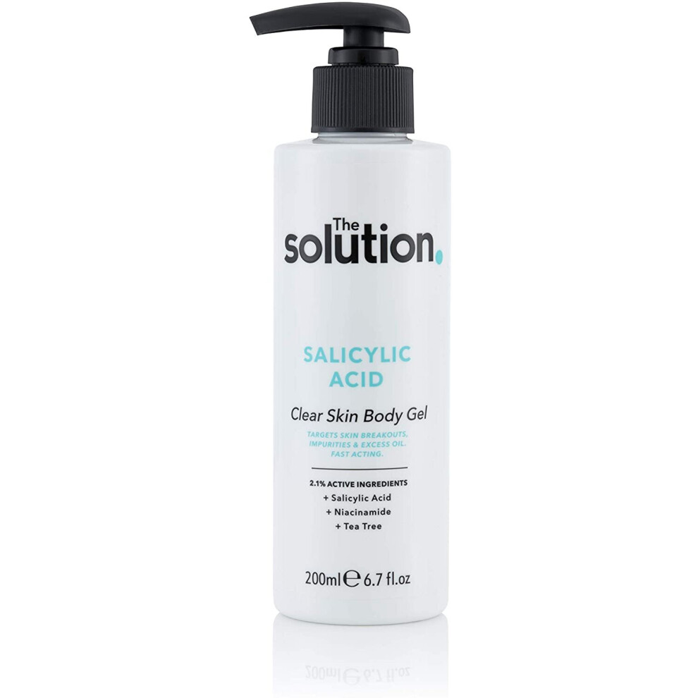 The Solution Salicylic Acid Clear Skin Body Gel With Tea Tree & Niacinamide For Problem & Acne-prone skin, 200 millilitre