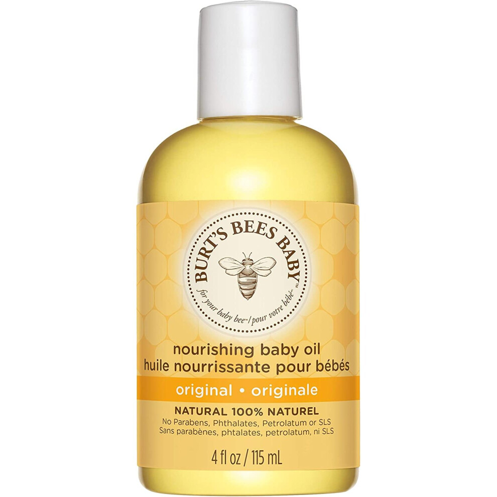 Burt's Bees Baby 100% Natural Nourishing Baby Oil Baby Skin Care - 115ml Bottle