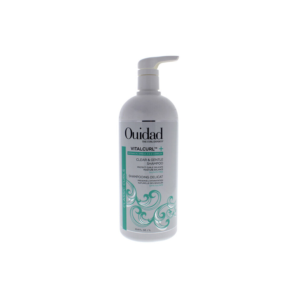 VitalCurl Plus Clear and Gentle Shampoo by Ouidad for Unisex - 33.8 oz Shampoo