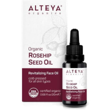 Alteya Organic Rosehip Oil 20ml - 100% USDA Certified Organic Pure Natural Cold Pressed Rosehip Seed Carrier Oil - Moisturising, Nourishing, Premium