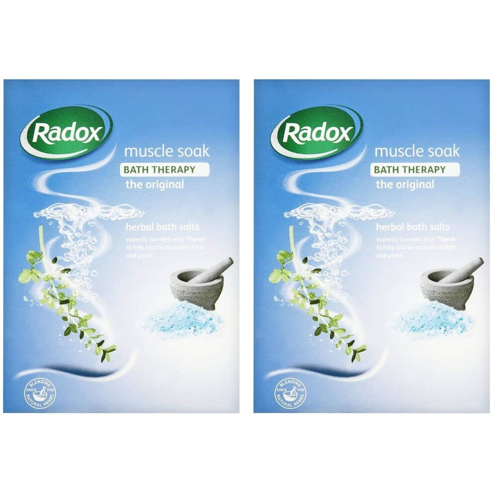 Radox Bath Therapy Muscle Soak Herbal Bath Salts 400g (PACK OF 2)