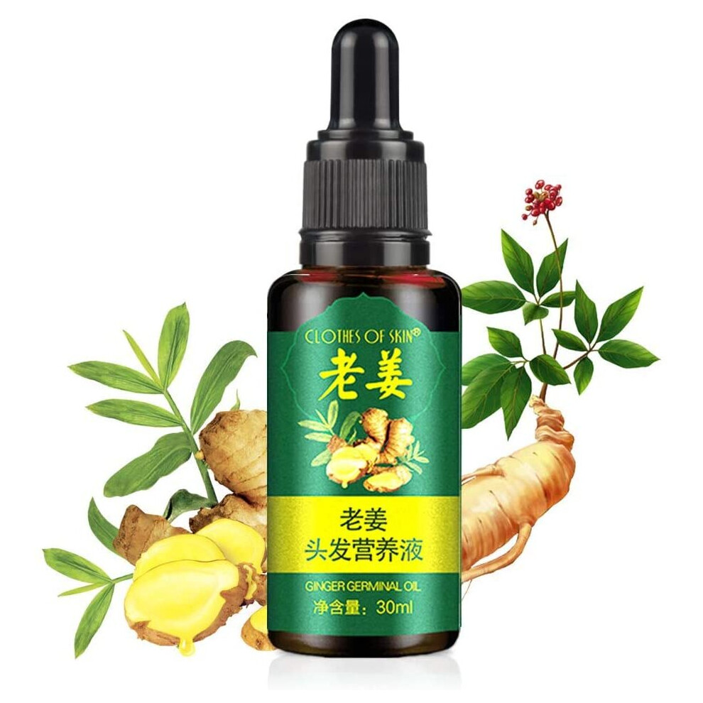 Ginger Germinal Oil, Hair Growth Oil, Hair Growth Serum, Ginger Germinal Essential Oil, Hair Loss Treatment Hair Care Hair Growth Serum Repairs Hair