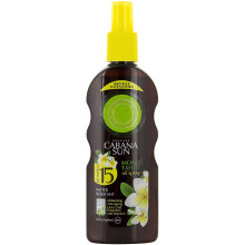 Cabana Sun Deep Tanning Monoi Tahiti Oil Spray with SPF15, 200 ml