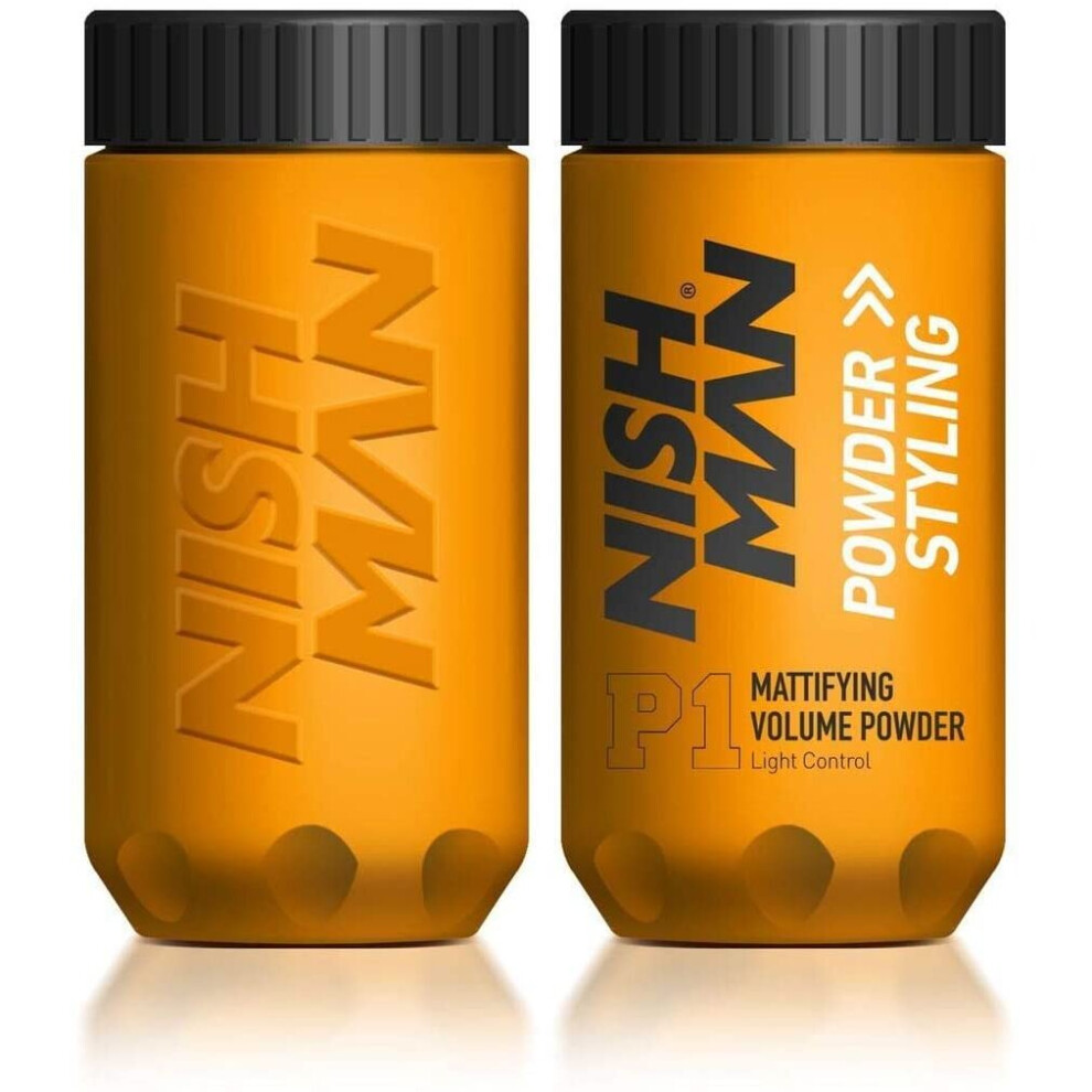 Nishman Haarstyling Puder P1 - Mattifying Volume Light Control 20G - Maximale VolumenverstäRkung Und Textur - Perfektes Haarstyling-Puder FüR Flexiblen Halt Und Mattes Finish-image