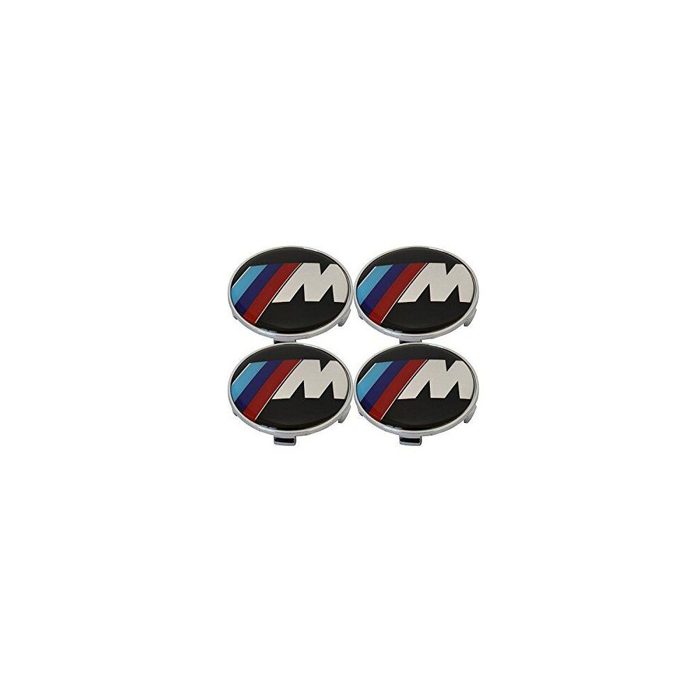 BMW M Power Center Hub Alloy Wheel Caps 68mm Set Of 4 PCS