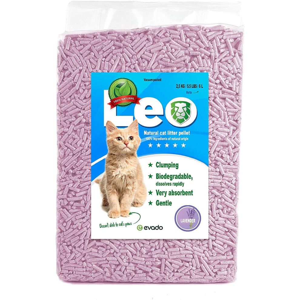 (Lavender) Premium Clumping Cat Litter Absorbent Eco Friendly