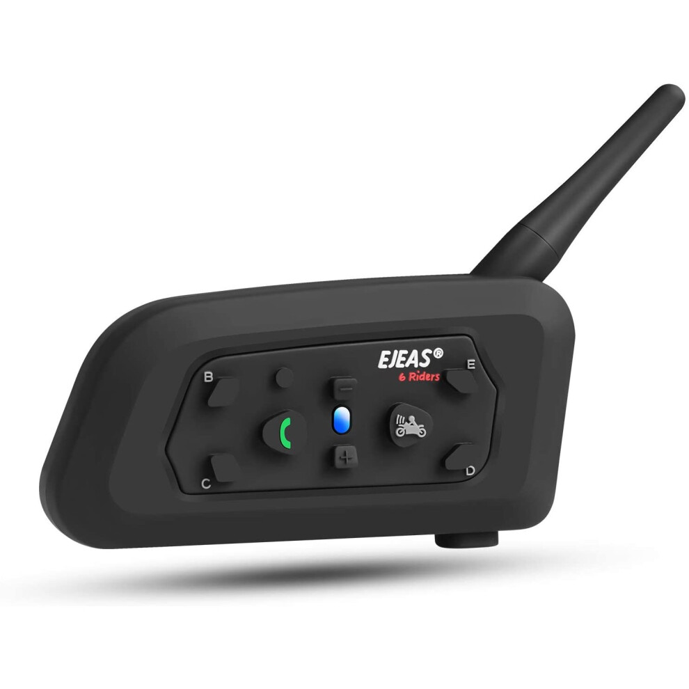 Ejeas V6 Pro Motorcycle Helmet Bluetooth Intercom Headset 1200M 2 People Full Duplex Wireless Motorbike Interphone Connect Up To 6 Riders For 6922853193835