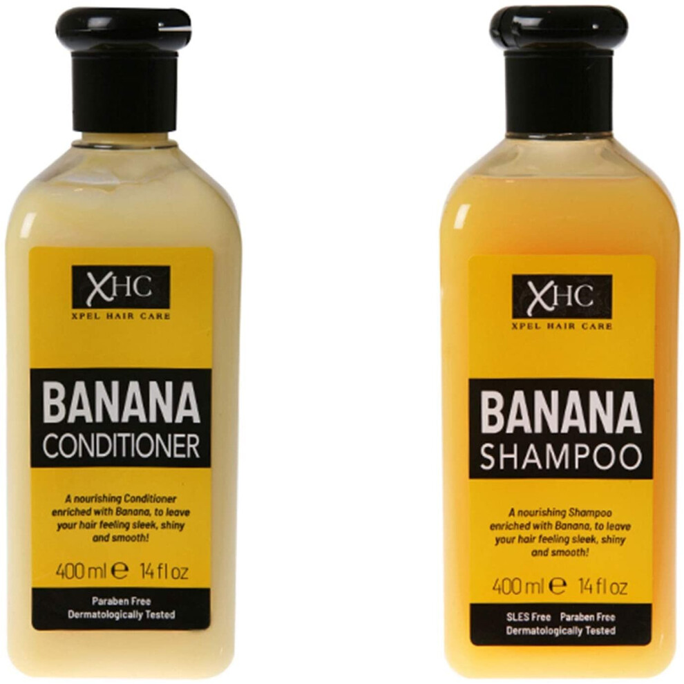 XHC Xpel Hair Care Banana Shampoo and Conditioner Combo, 400ml