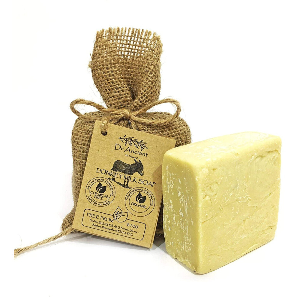 Donkey Milk Soap Bar Organic Natural Traditional Handmade Antique - Anti Ageing Skin Lightener, Moisturizer - Absolutely No Chemicals! Pure Natural