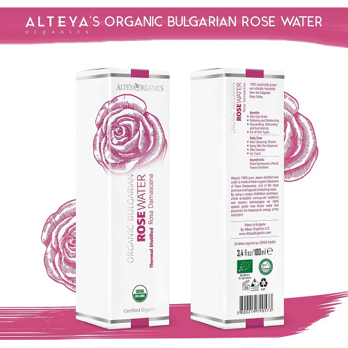 Alteya UDSA Eau de Rose Bulgare Bio 3,4 Fl Oz Spray 1
