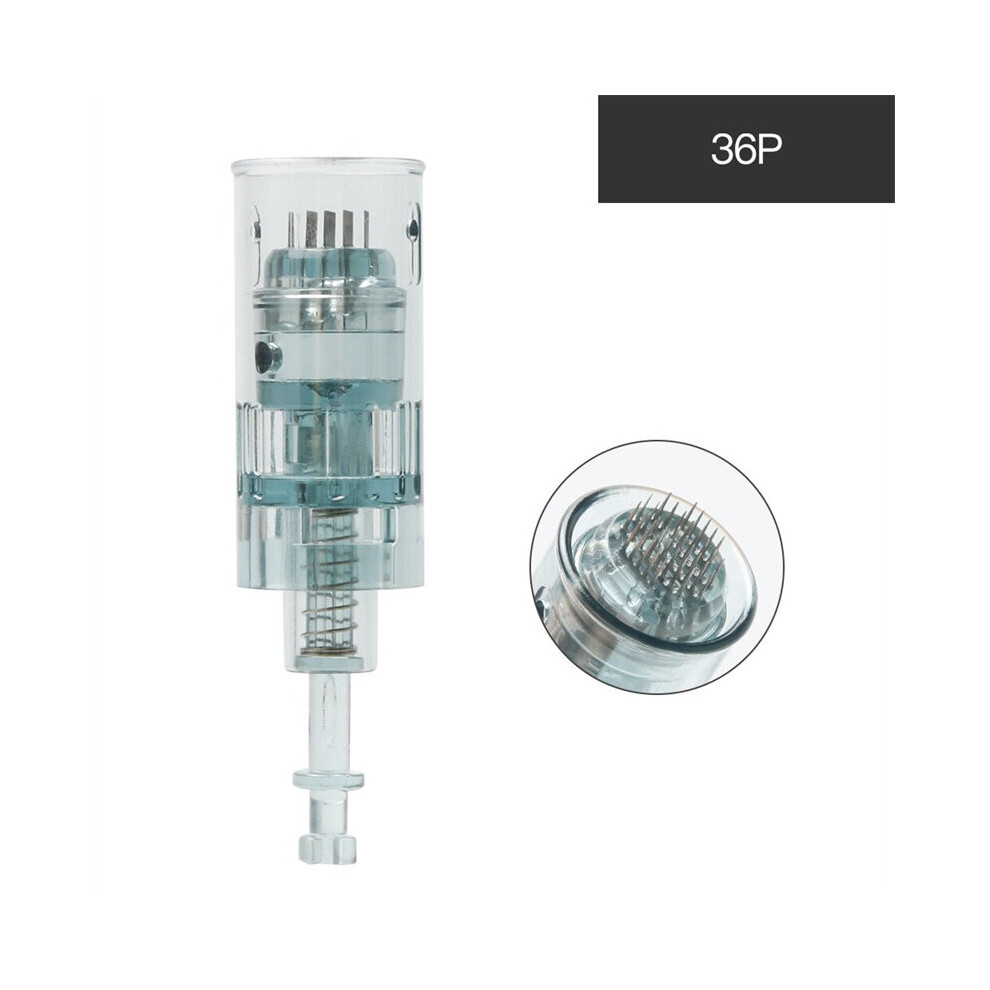 (10PCS 36Pin) 10X Micro Needle Cartridges For Electric Derma Pen Dr.pen M8 16/36 Pin Round Nano 