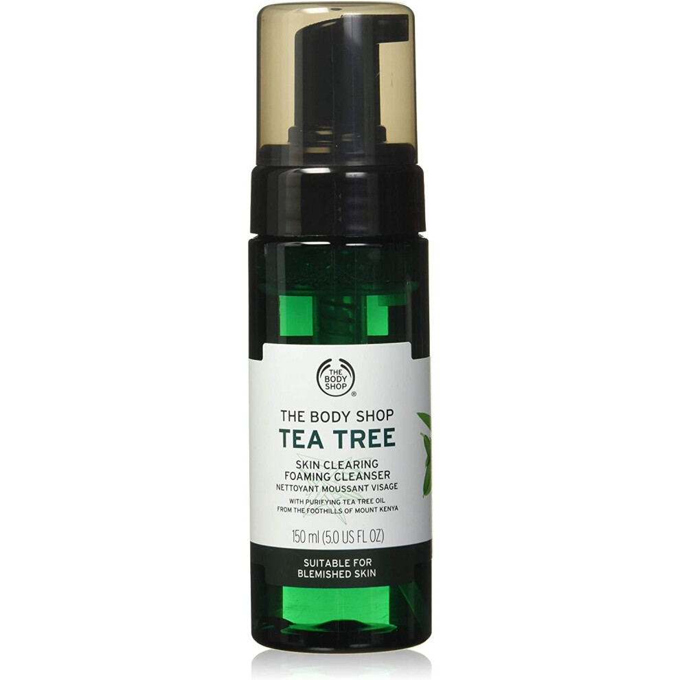 The Body Shop Tea Tree Skin Clearing Foaming Cleanser, 5.0-Fluid Ounce