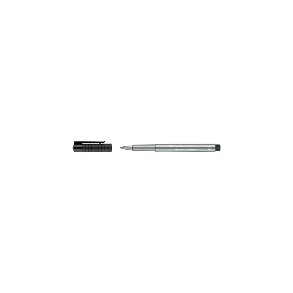 Faber-Castell Pitt Bullet Tipped Artist Brush Pen - Metallic Silver