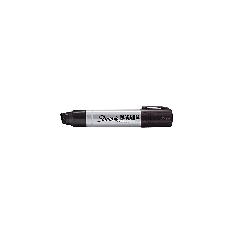 Sharpie Magnum Permanent Marker Pen Chisel Tip Black - Single Supplied - Ref S0751150