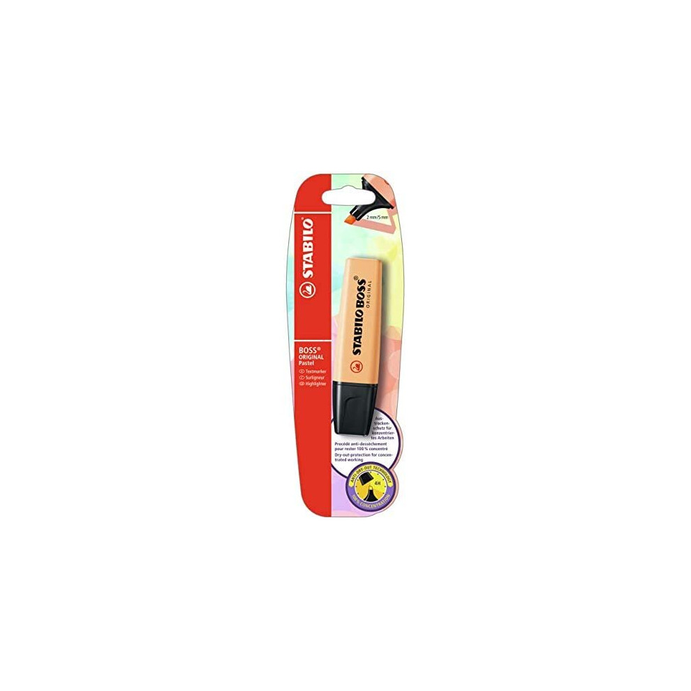 Highlighter - STABILO BOSS ORIGINAL Pastel Pale Orange